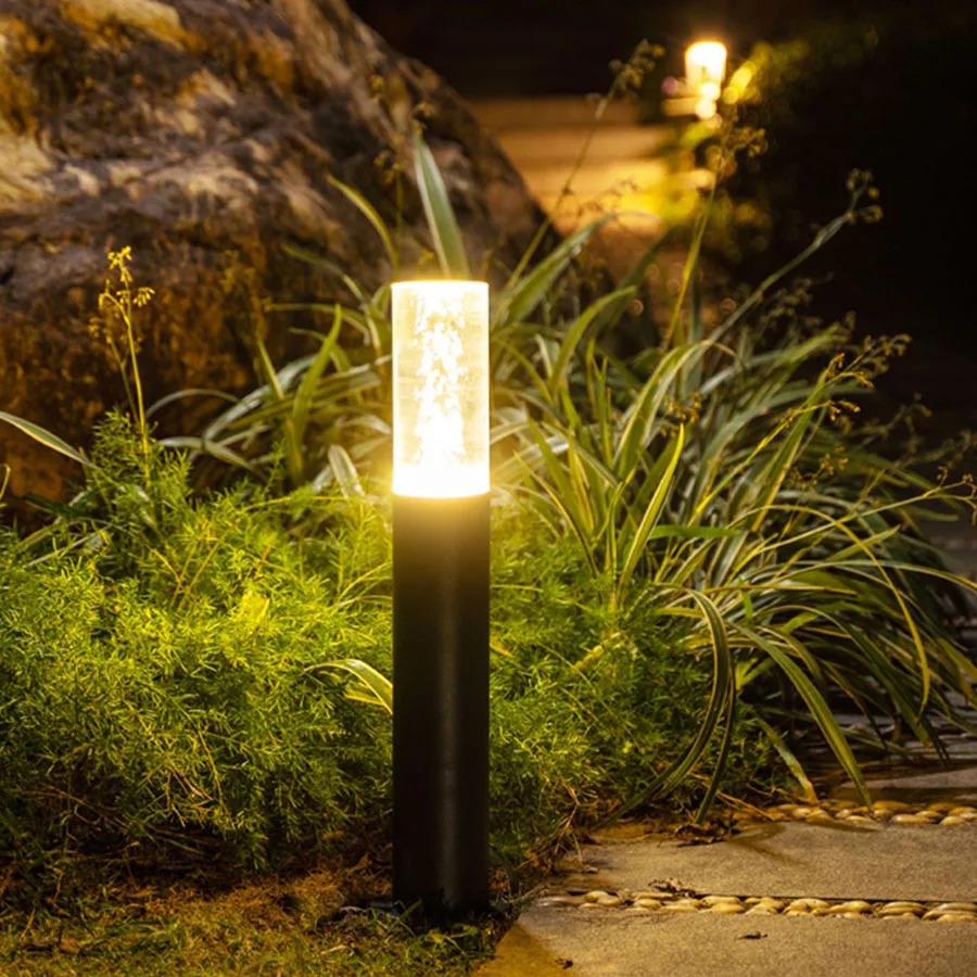 

7W Outdoor Garden Patio Pathway Post Lamp IP54 Waterproof Acrylic LED Lawn Lamp Villa Courtyard Landscape Bollards Light