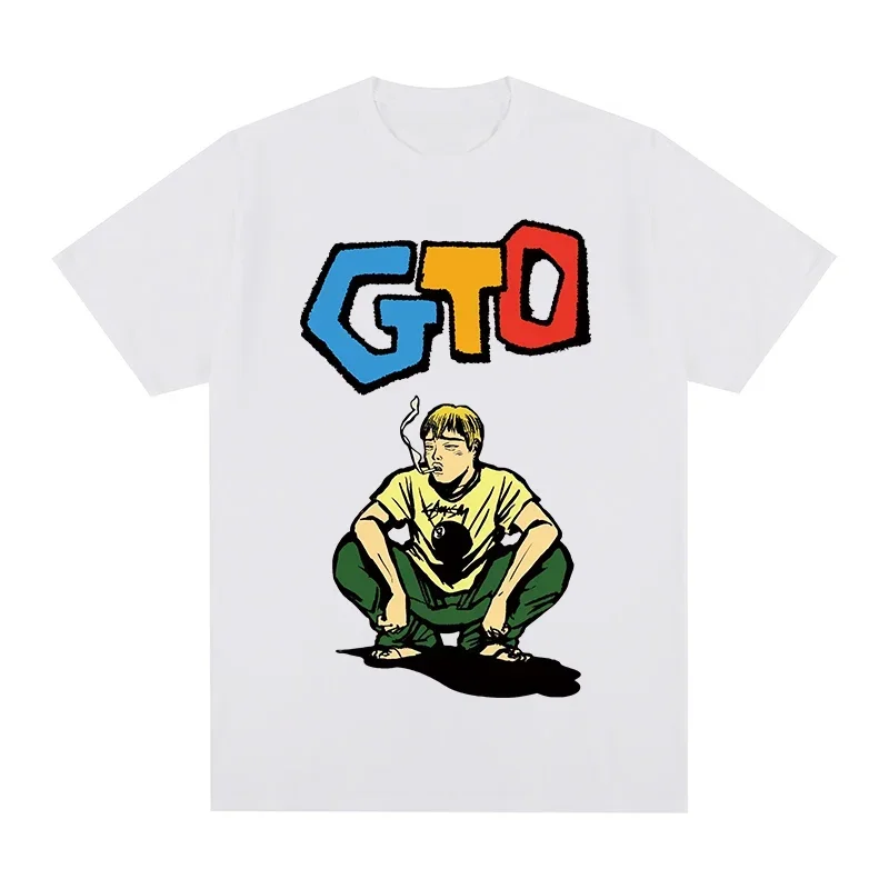 2024 GTO Great Teacher Funny Anime Hip Hop Summer Fashion Casual T-shirt Cotton Men T Shirt New O-neck TEE TSHIRT Womens