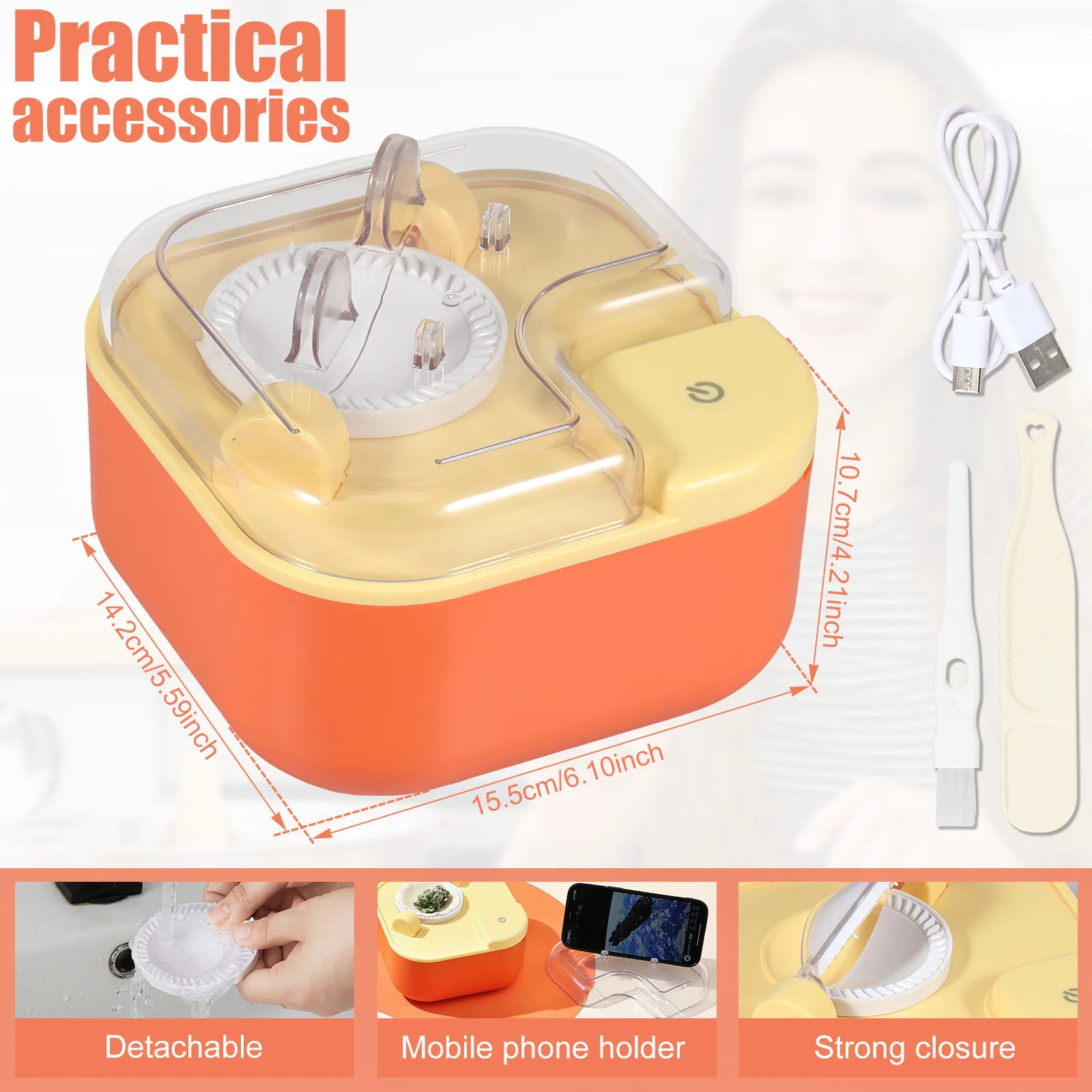 Electric Dumpling Maker Automatic Dumpling Machine Ravioli Maker for Kitchen Gadget Hands-Freeing Artifact Fast Dumpling Maker