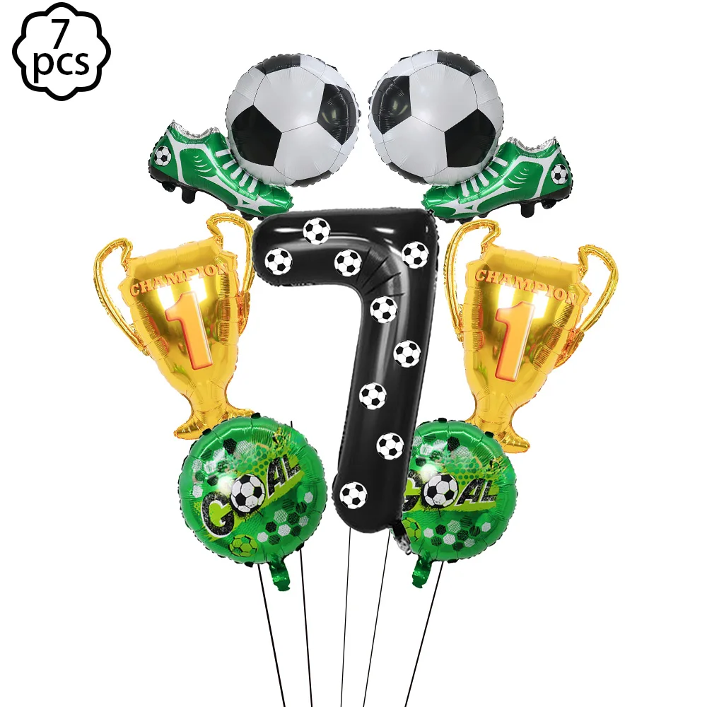 soccer football party Banner decor football birthday balloon decor football trophy balloon boys football birthday decoration view 4