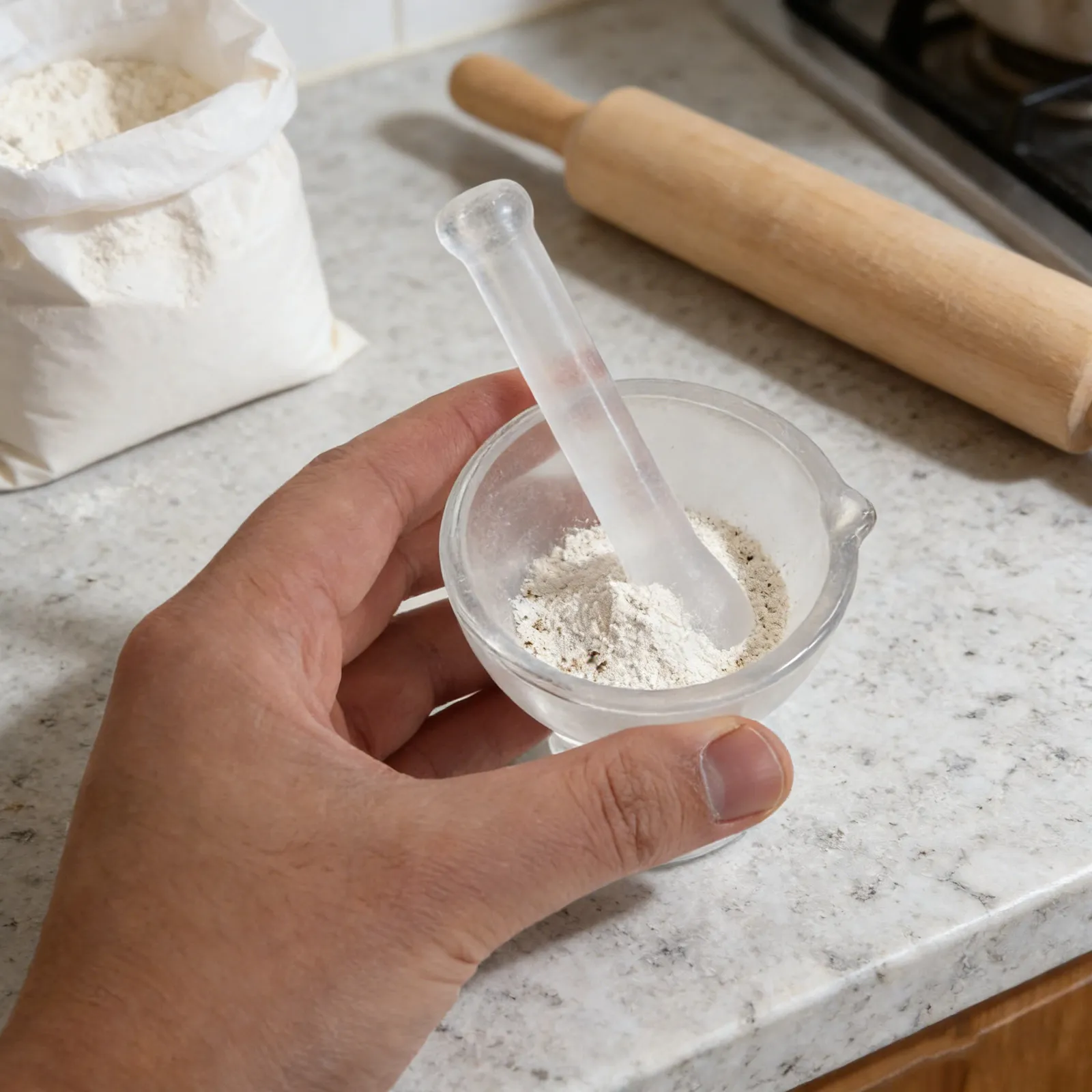 1 Set Glass Mortar …