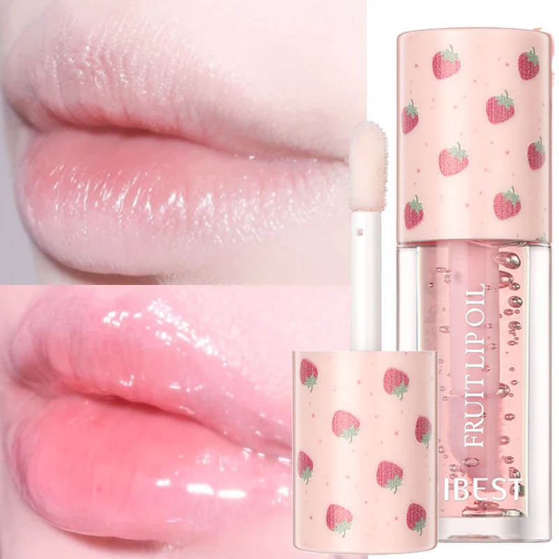 مرطب الشفاه بلسم الشفاه زيت الشفاه ملمع الماء الدائم ترطيب واضح ملمع الشفاه للشفاه التقشير نكهات الفاكهة ملمع الشفاه ماكياج