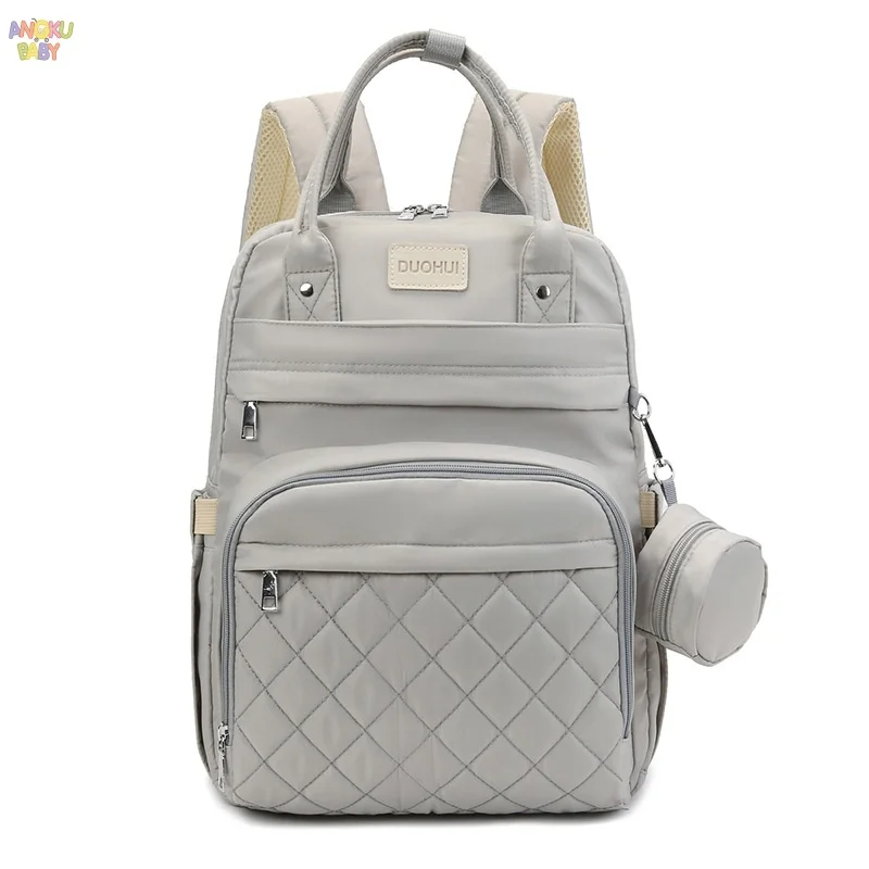 Multifunction Diaper Bag Backpack Waterproof Travel Baby Diaper Bag with Changing Pad & Insulated Bottle Holders Nappy Bag