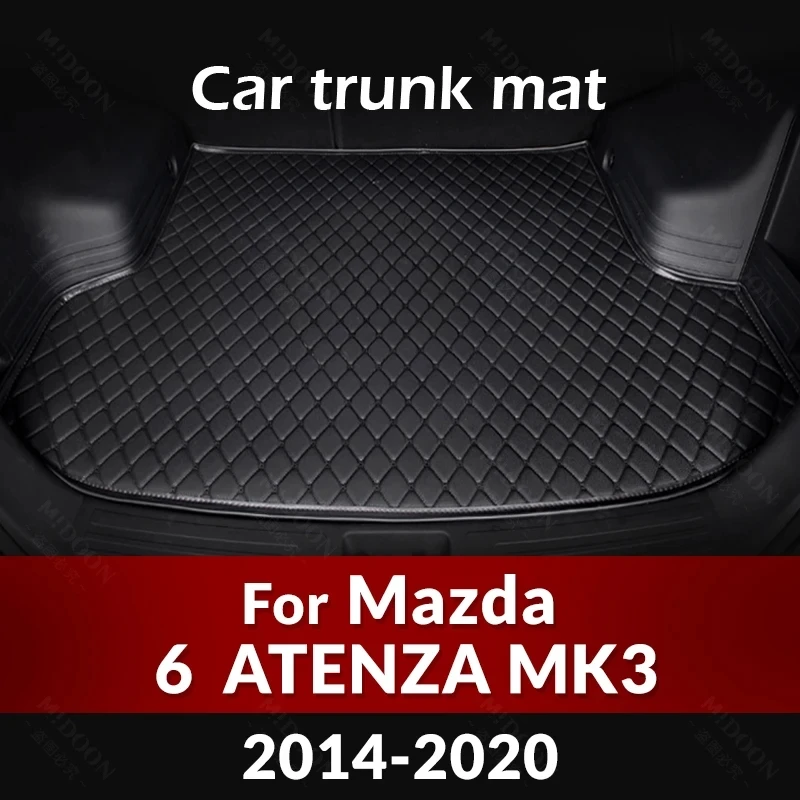 

Коврик для багажника автомобиля для Mazda 6 Atenza 2014 2015 2016 2017 2018 2019 2020, пользовательские автомобильные аксессуары, украшение интерьера автомобиля