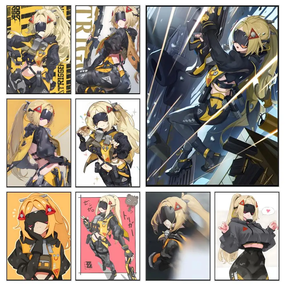 Game character Zenless Zone Zero Trigger Poster Modern Luxury Wall Poster Home Decor Space Enhancer