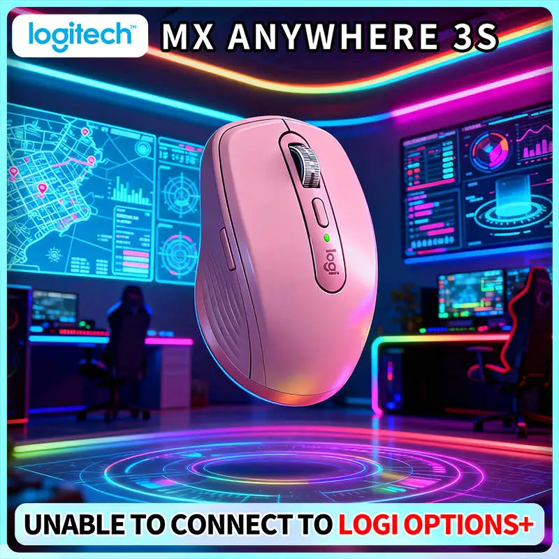 Wireless MX Anywhere 3S - 8000 DPI, Hyper-Scroll, Anti-Slip, Perfect for Photography Exhibition Trip & Business Travel