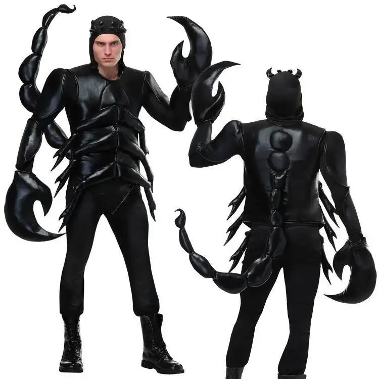 

Carnival Stage Performance Costume, Halloween Adult Men's Style, Insect-themed, Scorpion-inspired Outfit Set