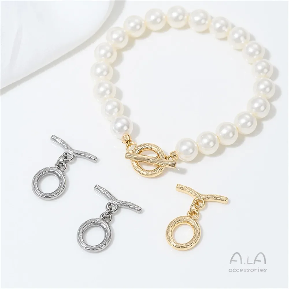 Tree Grain OT Buckle Stainless Steel Branch Buckle DIY Bracelet Necklace Connecting Buckle Jewelry Accessories