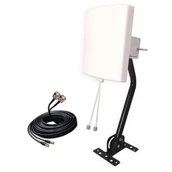 2.4GHz,5.8GHz,Outdoor 2x2 MIMO Directional Panel Antenna Kit,high gain,Covering Long-Range WiFi Signal,with 10 meters cables