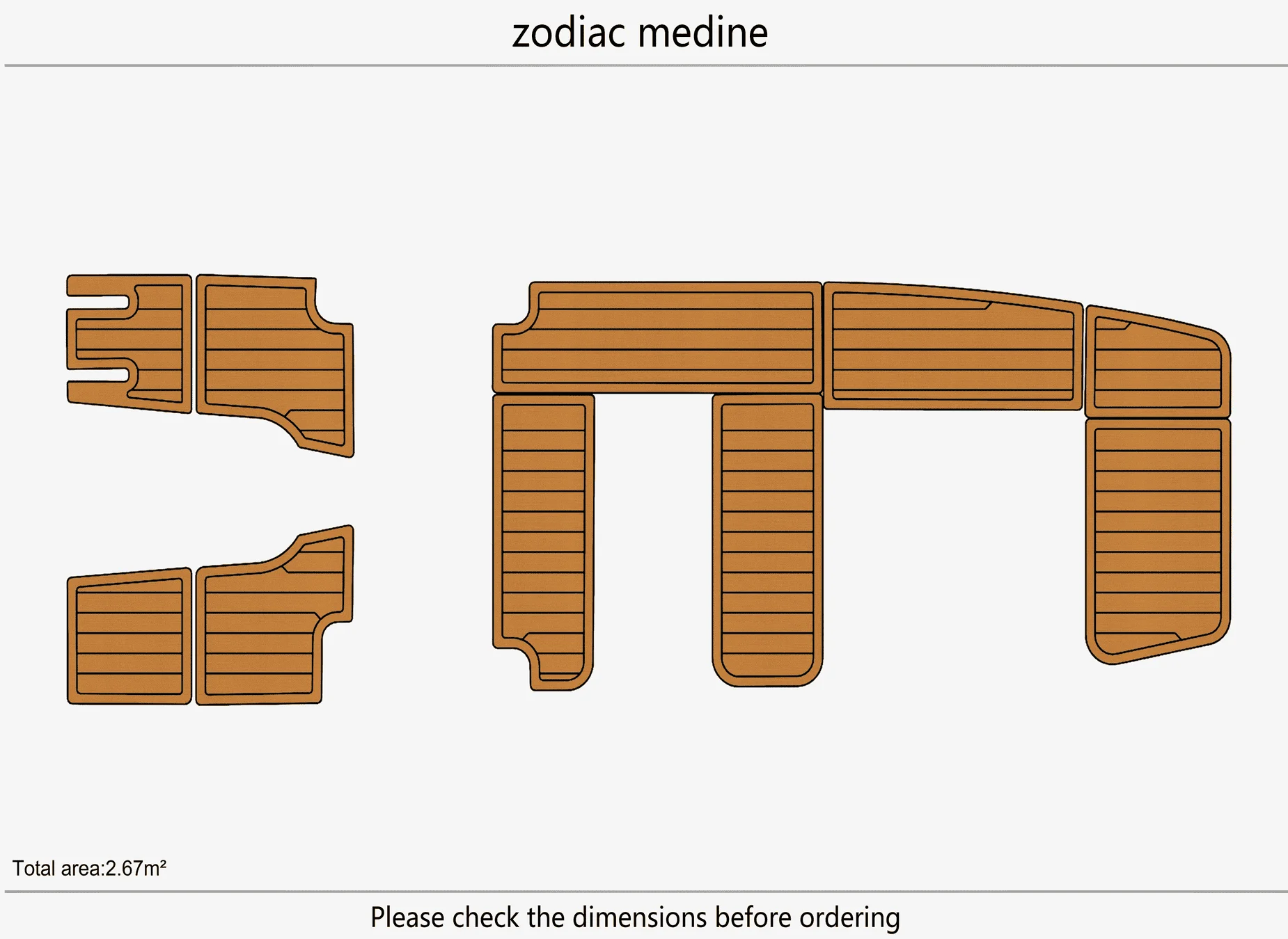 Non-Slip EVA Faux Teak Marine Mat Self-Adhesive 6mm Yacht Cockpit Pad for Zodiac medine Boat Decking Easy Install