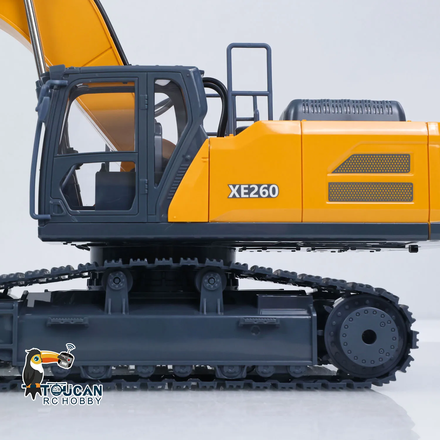 XE1260 1/18 HUINA Elektrischer RC-Bagger Ferngesteuerter Bagger RTR 300-Grad-Rotation Modell Metallschaufel Licht- und Soundeffekte Fahrzeug Auto – Detail 14
