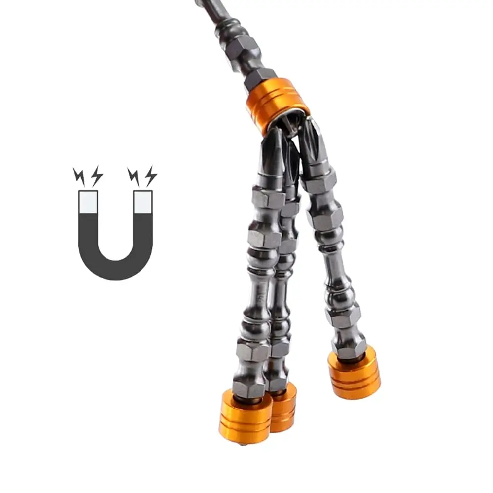 5/10 قطعة PH2 مفك مغناطيسي بت فيليبس 1/4 بوصة عرقوب سداسية مع حلقة مغناطيسية لمفك البراغي الكهربائي