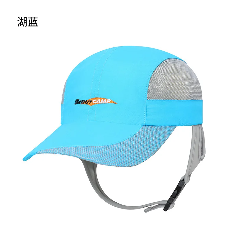 Casquette de plage pour hommes et femmes, couvre-chef de baseball respirant UPF50 +, protection solaire pour bord de mer, anti-éclaboussures, été