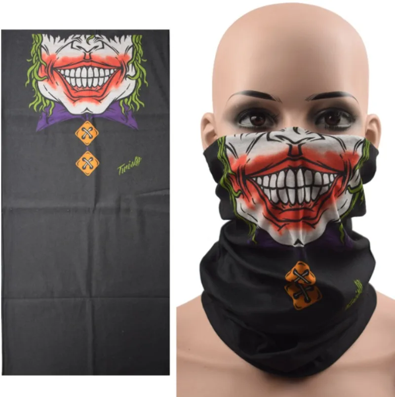 Multifunctionele unisex winddichte schedelbandana voor motorrijden, skiën en feesten.