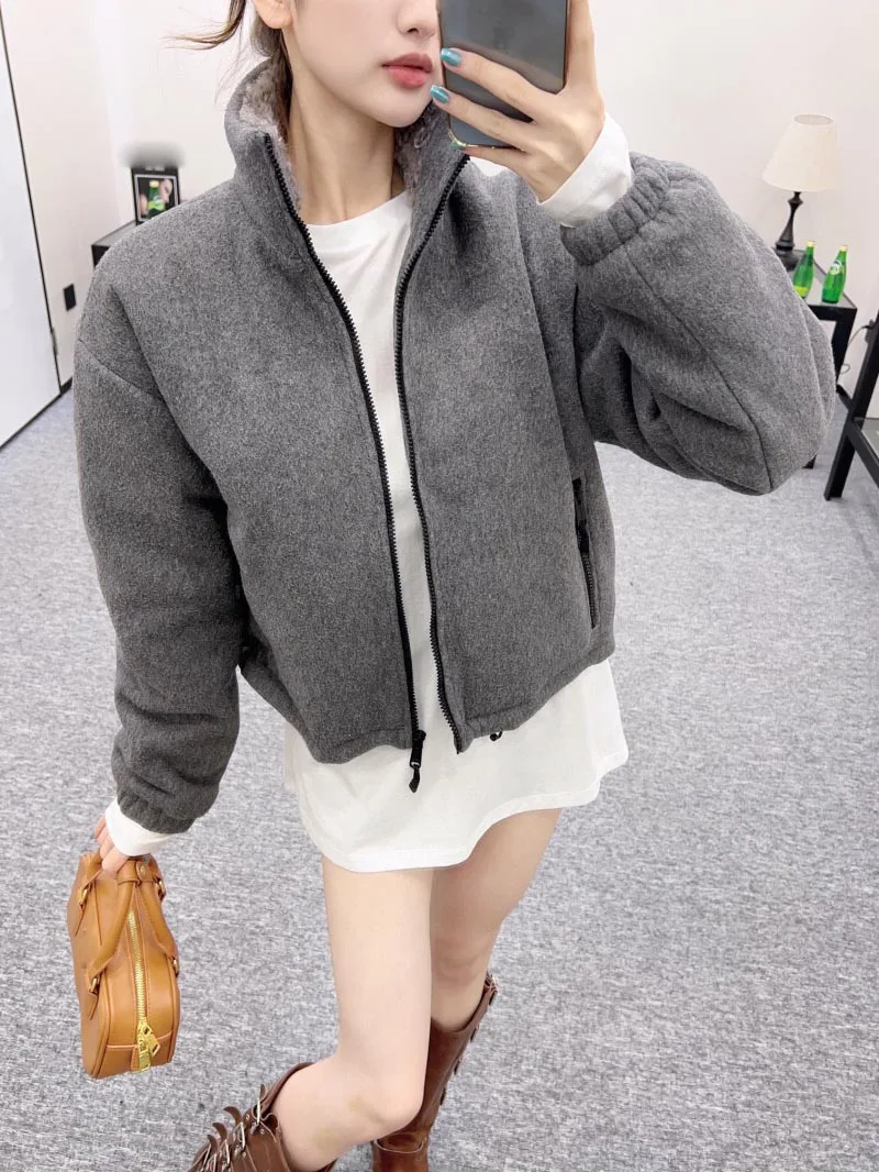 Female Clothing Woman Clothes Women's Jacket Autumn 2024 Women's Coat Windbreaker Overcoat Female Granular Velvet Zipper Jackets