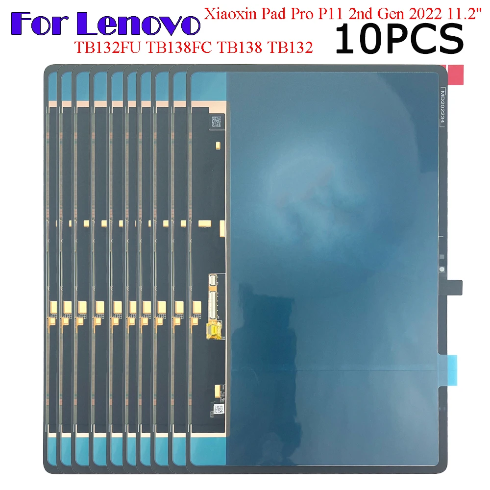 

10 шт. для Lenovo Xiaoxin Pad Pro P11 2nd Gen 2022 TB132FU TB138FC TB138 TB132 11,2 "ЖК-дисплей дигитайзер сенсорный экран в сборе