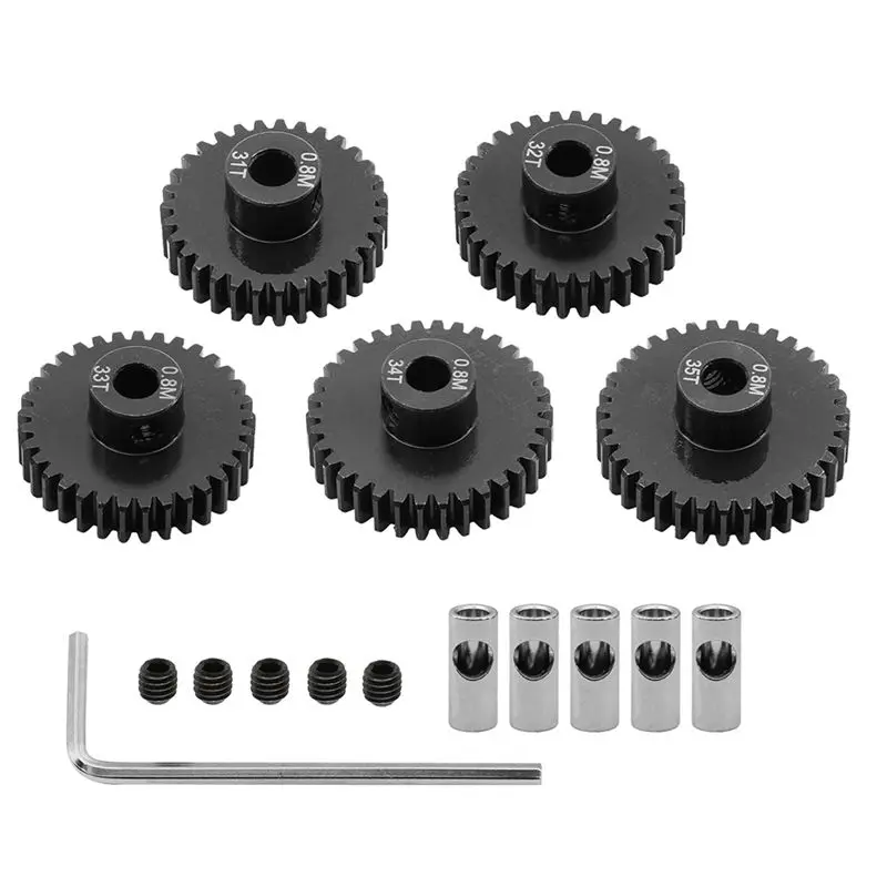 B78B-0.8M Motor Gear Set For 1/10 RC Rigs Crawler Axial Capra F9 SCX10 III AR45P Axle Upgrade Parts  31T+32T+33T+34T+35T
