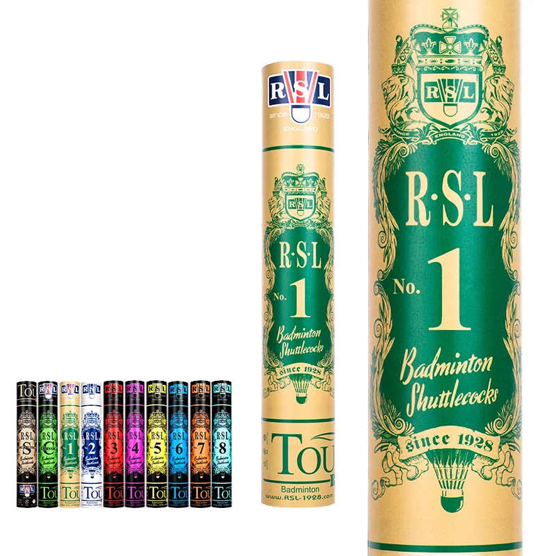 RSL No.1 Professional Team Training Taiwan Cigu Duck Feather 2 Layer Speed 77 Super Durable Badminton Ball