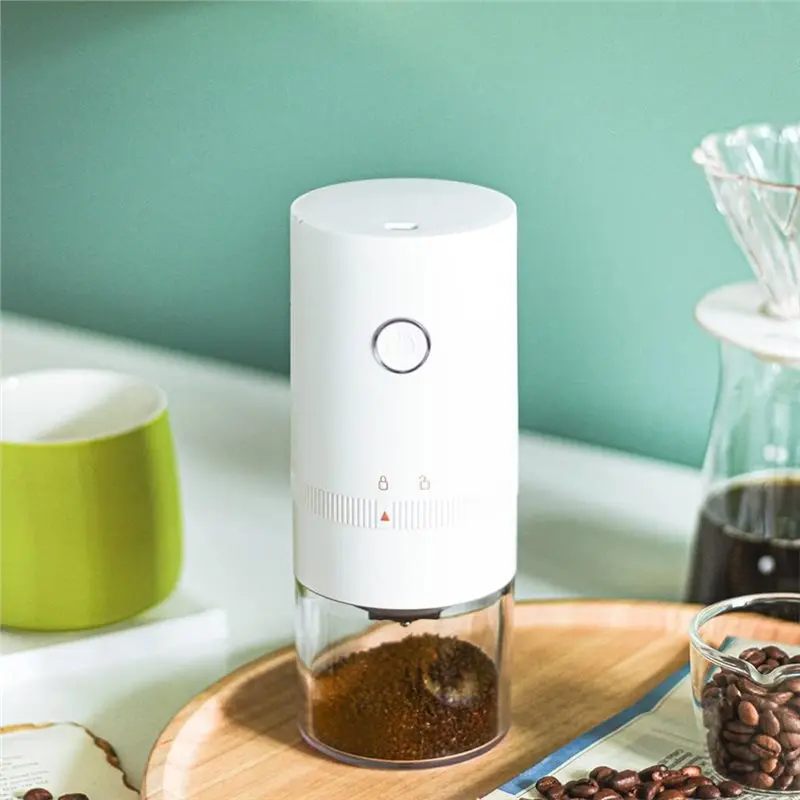 N85R-Electric Coffee Grinder, USB Charging, Burr, Portable Automatic Machine Black