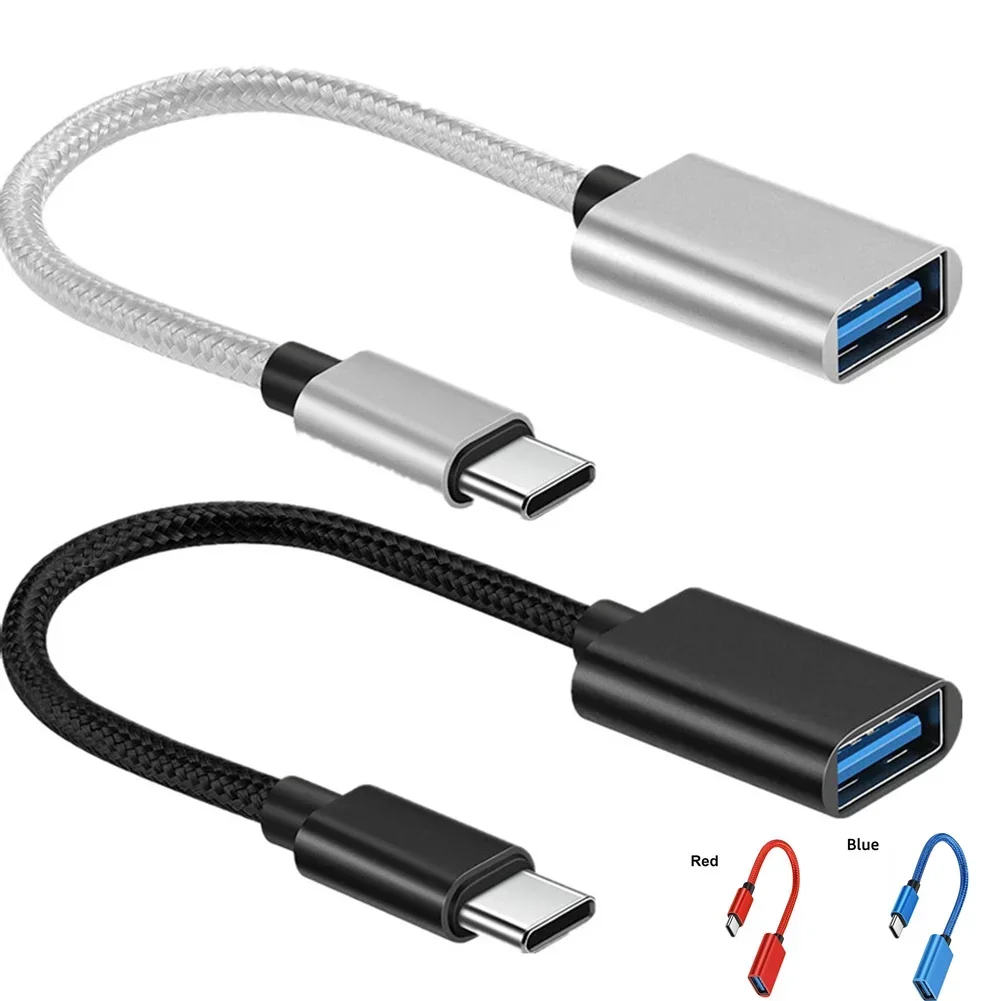 OTG USB 3.0 Cable Adapter USB to Type C Adapter Connector OTG For Samsung S20 Huawei Xiaomi Data Cable Converter For MacBook Pro