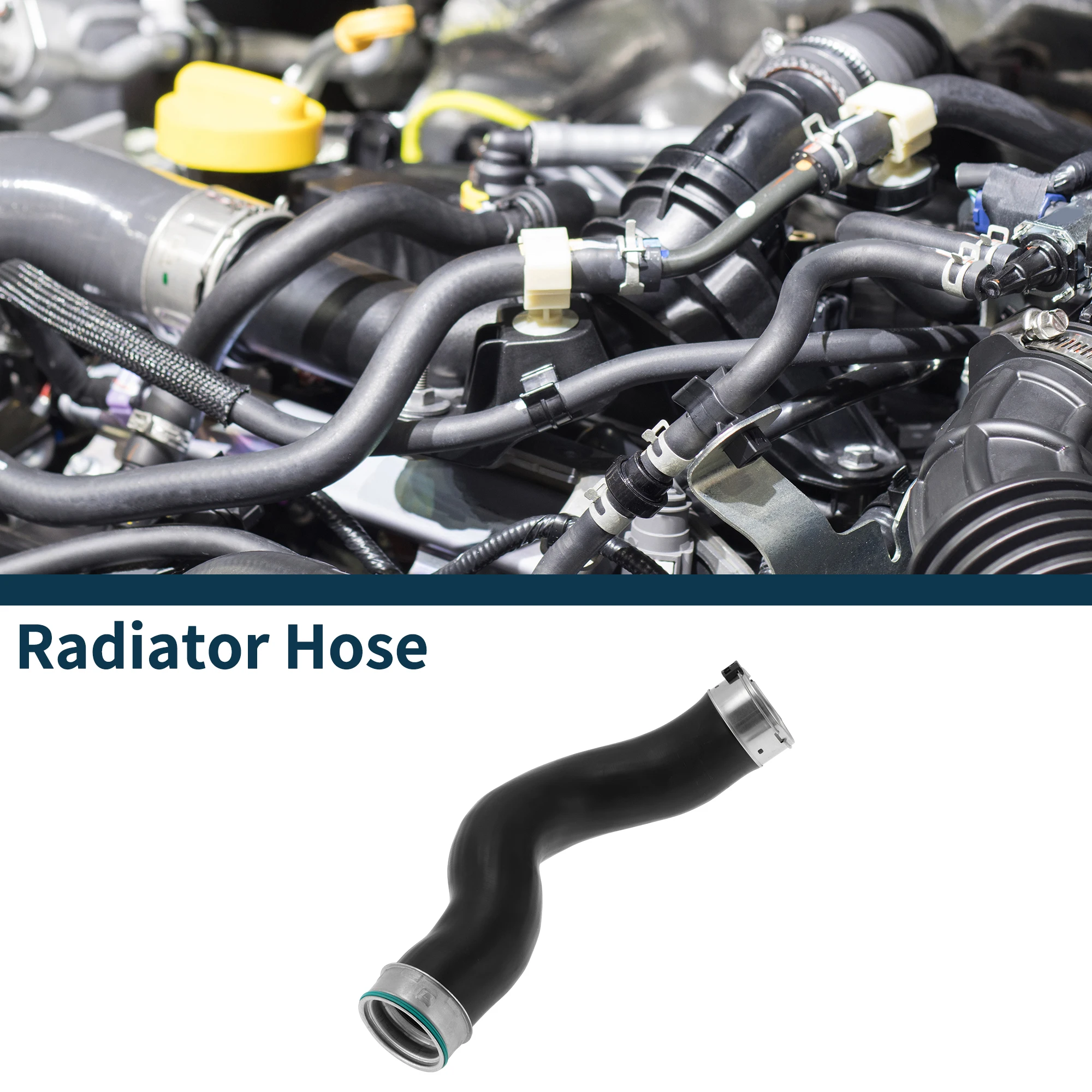 

UXCELL Radiator Hose for BMW X5 F15 F85 2013-2015 No.11618515639 Boost Hose Black