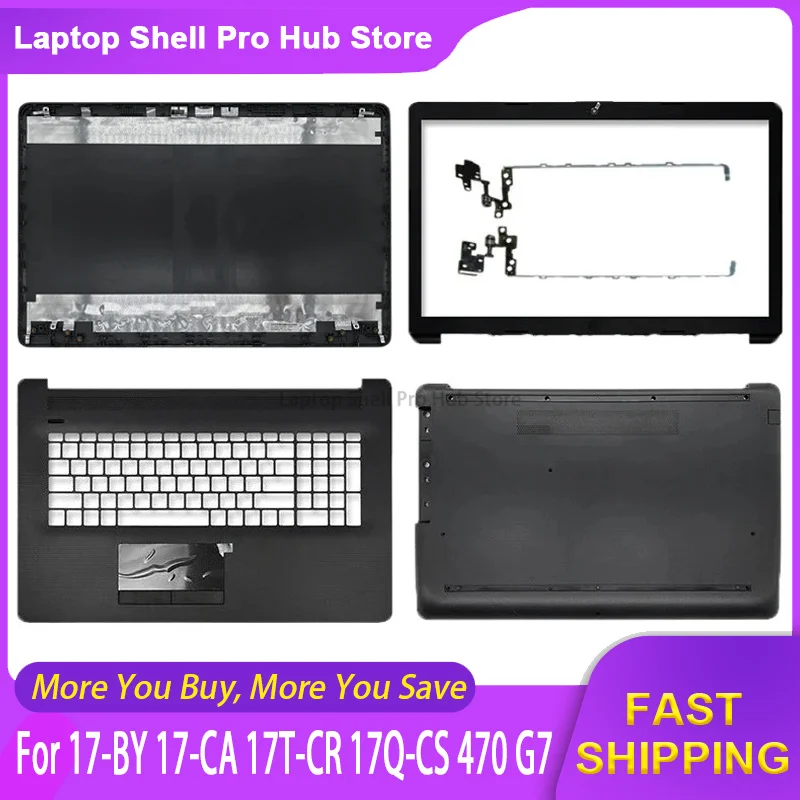 NEUER Laptop für HP 17-BY 17-CA 17T-CR 17Q-CS 470 G7 LCD-Rückabdeckung, vordere Blende, Handballenauflage, Unterteil, Schwarz L22508-001 L22515-001