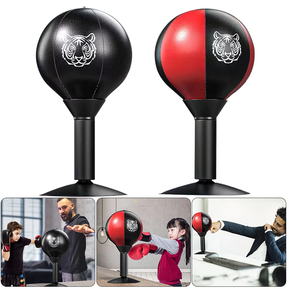 Desk Boxing Punch Ball with Suction Cup Punching Speed Ball Heavy Duty Stress Relief Funny Toys for Kids Coworkers and Friends