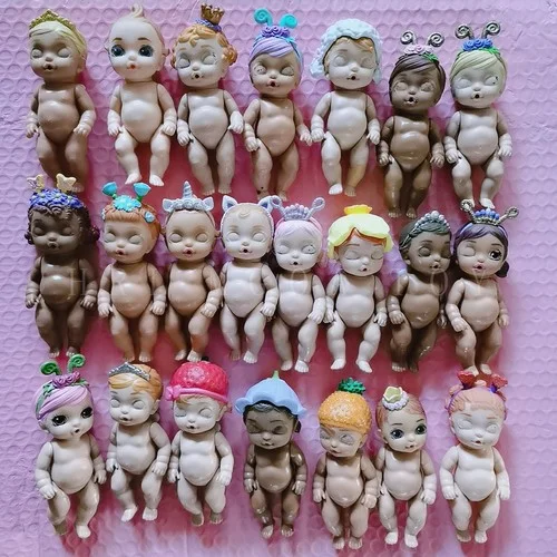 Ensemble de poupées pour bébé, 1 pièce/3 pièces/5 pièces/ensemble, Mini-sœur, poupon d'emmaillotage, maison de jeux pour bébé, cadeaux et jouets