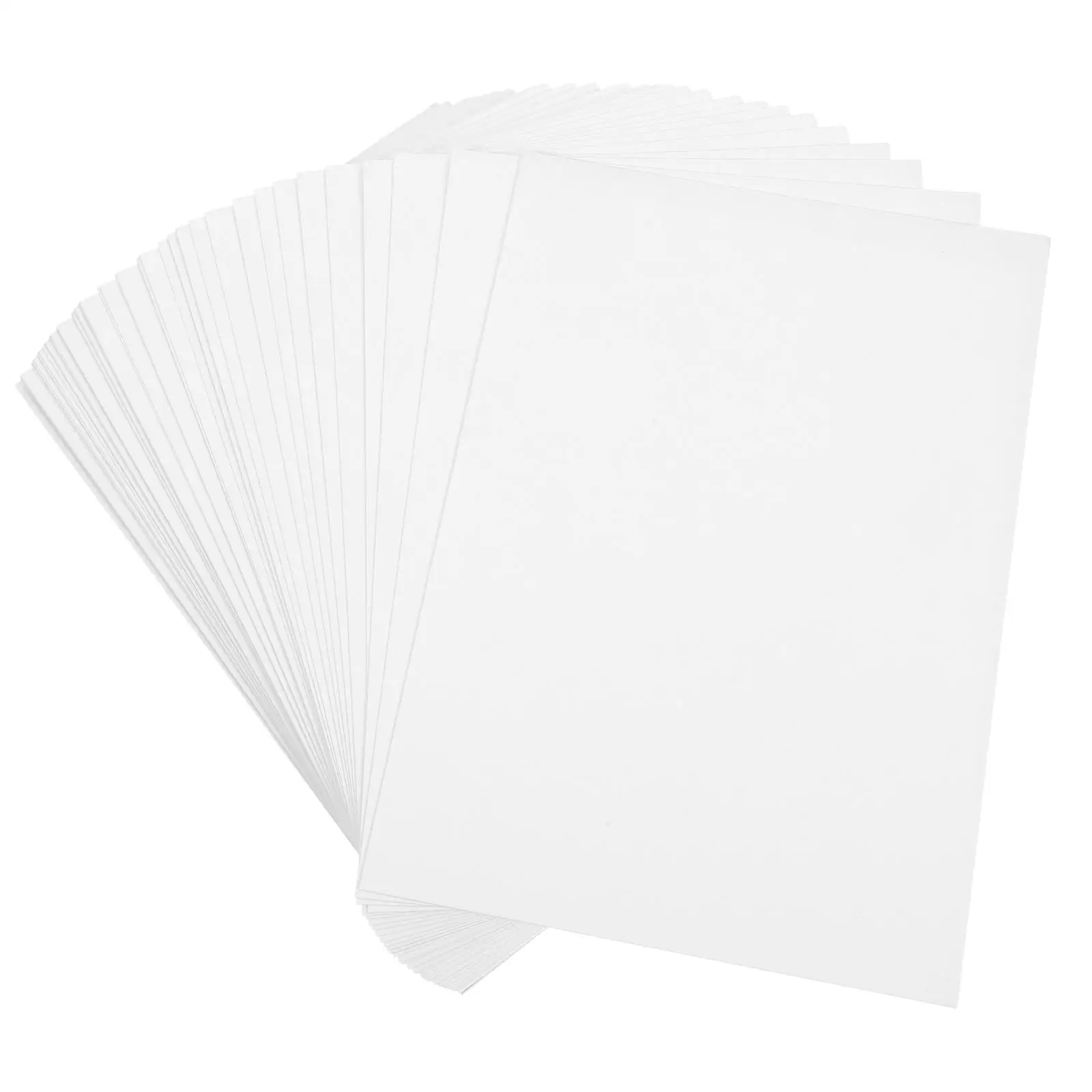 

50 Pcs White Cardstock A5 Size Thick Paper Crafting Supplies Postcard Making Bulk Poster Board DIY Projects