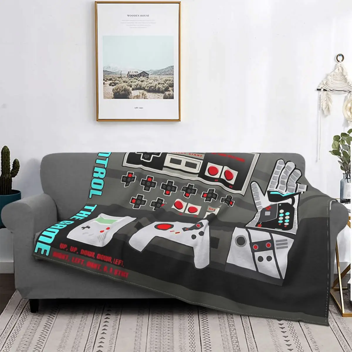 Game Accessories Blanket Game Contra Fleece Summer Cute Thin Throw Blankets For bed Plush Thin Quilt