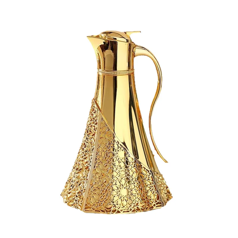 

Press type coffee pot thermal insulation kettle thermos bottle borosilicate glass liner European wedding thermal insulation pot