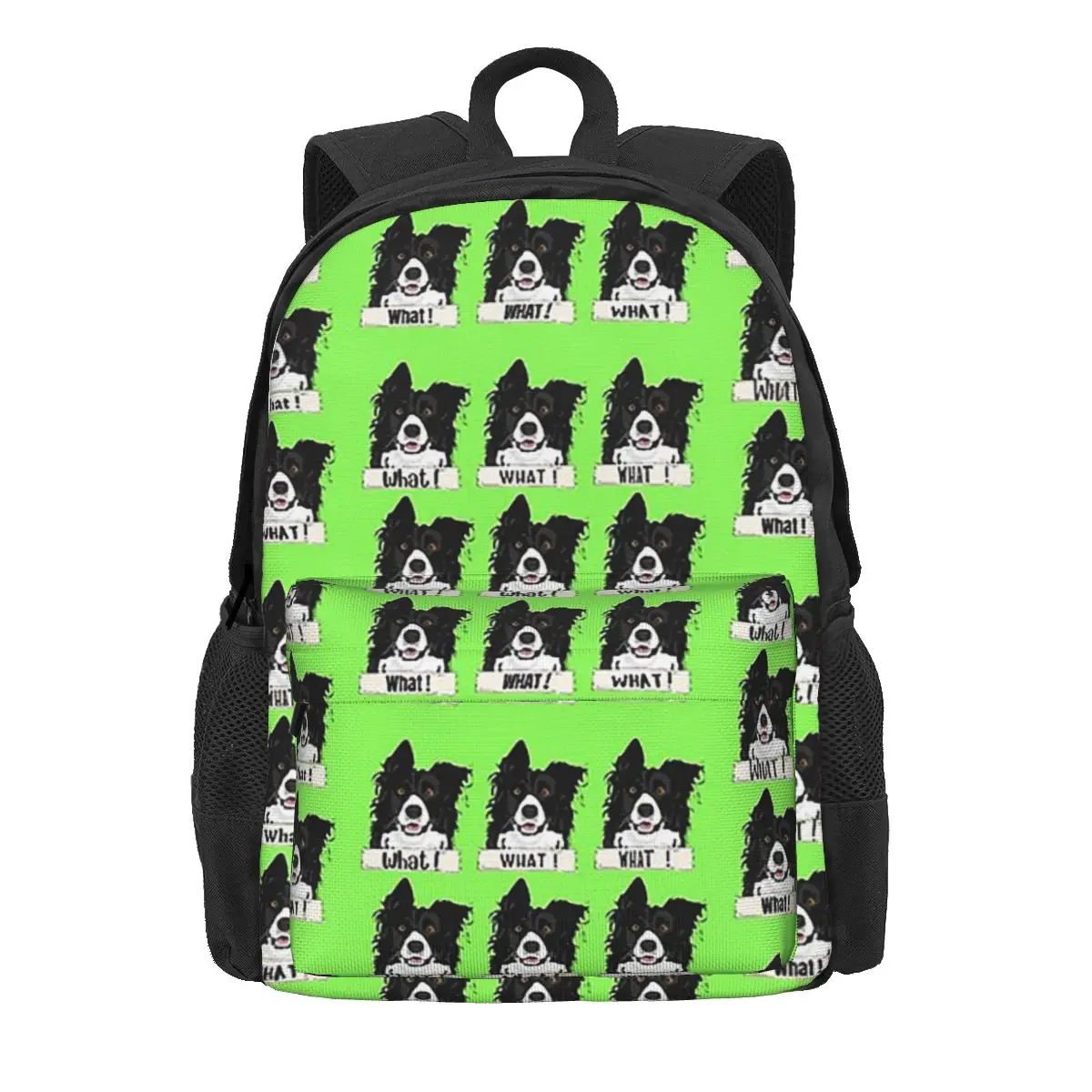 Border Collie O Que Adesivos e Presentes Mochilas, Crianças Mochilas Escolares, Meninos e Meninas Bookbag, Mochila de Viagem, Bolsa de Ombro