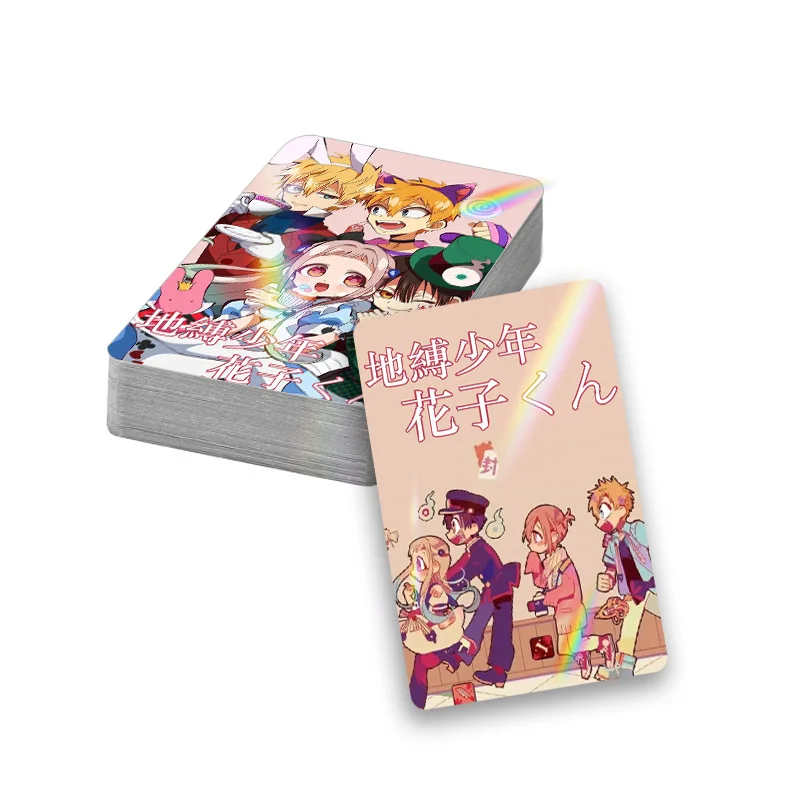 Anime Jogo Sanitário-Limite Hanako-kun Cartão Laser Lomo, Photocard, Cartão de Impressão HD Foto, Coleção de Fãs, Presente Toy, 30pcs por conjunto