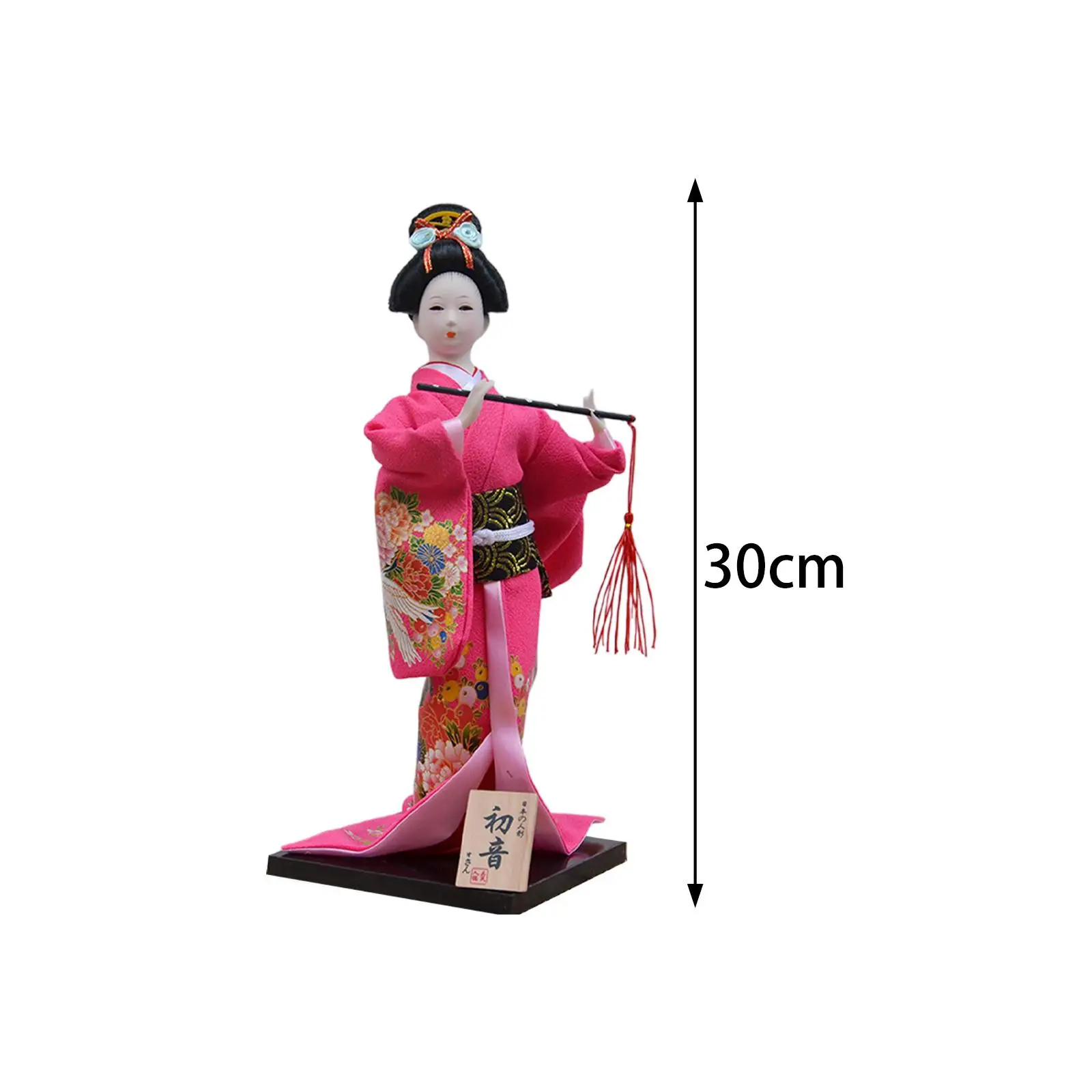 Exquisite Japanese Kimono Geisha Doll - Handcrafted Asian Kabuki Figurine for Home Display