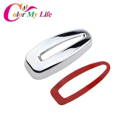 Color My Life Car Headlight Switch Knob Cover Decorative Sticker For Ford Fiesta Ecosport 2009 - 2012 2013 2014 2015 2016 2017