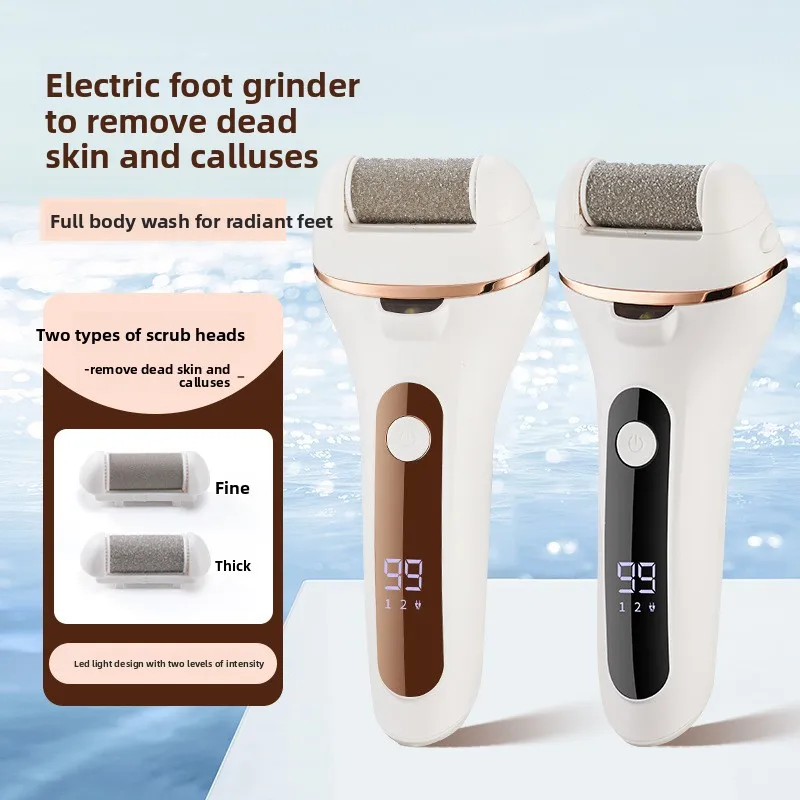 

USB перезаряжаемая электрическая пилка для ног, инструмент для педикюра, моющееся средство для удаления омертвевшей кожи на каблуках