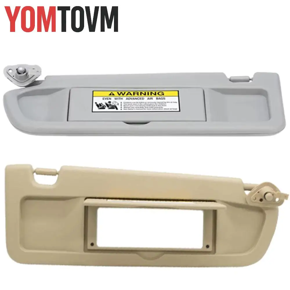

Beige/Gray Car Left Right Side Sunshade Sun visor With Mirror for Honda Civic 2006 2007 2008 2009 2010 2011 Left Hand Drive
