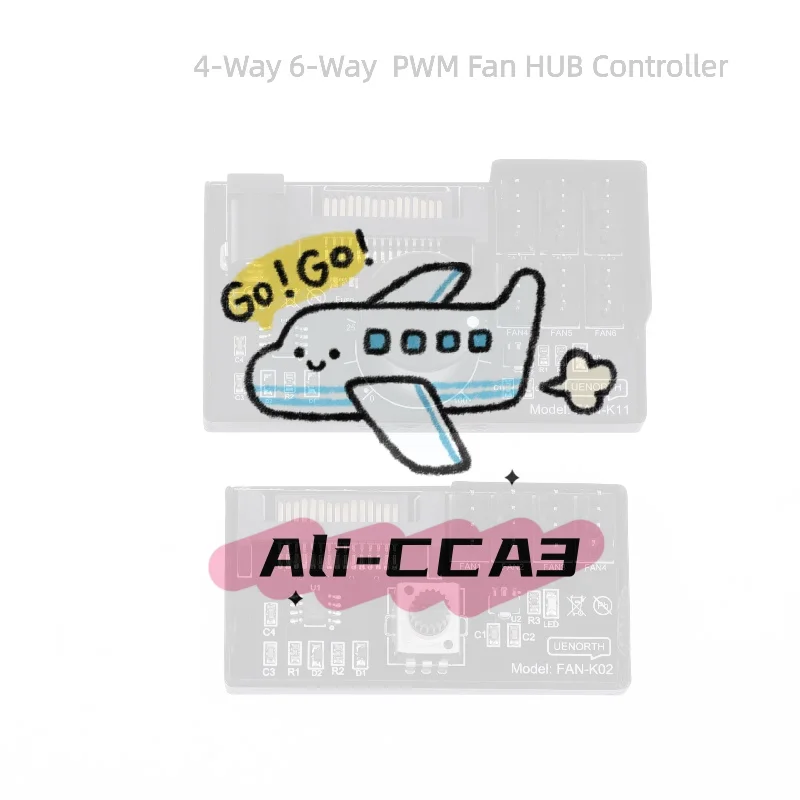 

ШИМ-контроллер скорости вентилятора SATA DC Power On 4-контактный регулятор скорости вентилятора NAS Серверный регулятор скорости вентилятора 4-сторонний 6-контактный ШИМ-концентратор вентилятора