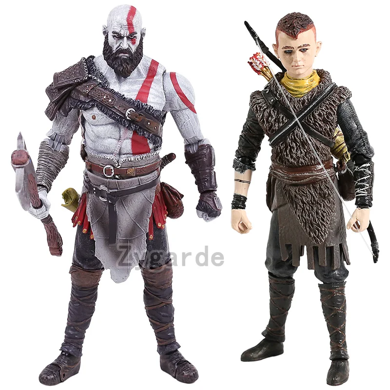 God of War Kratos Atreus Action Figure PVC Toy Model Doll Collection Gift