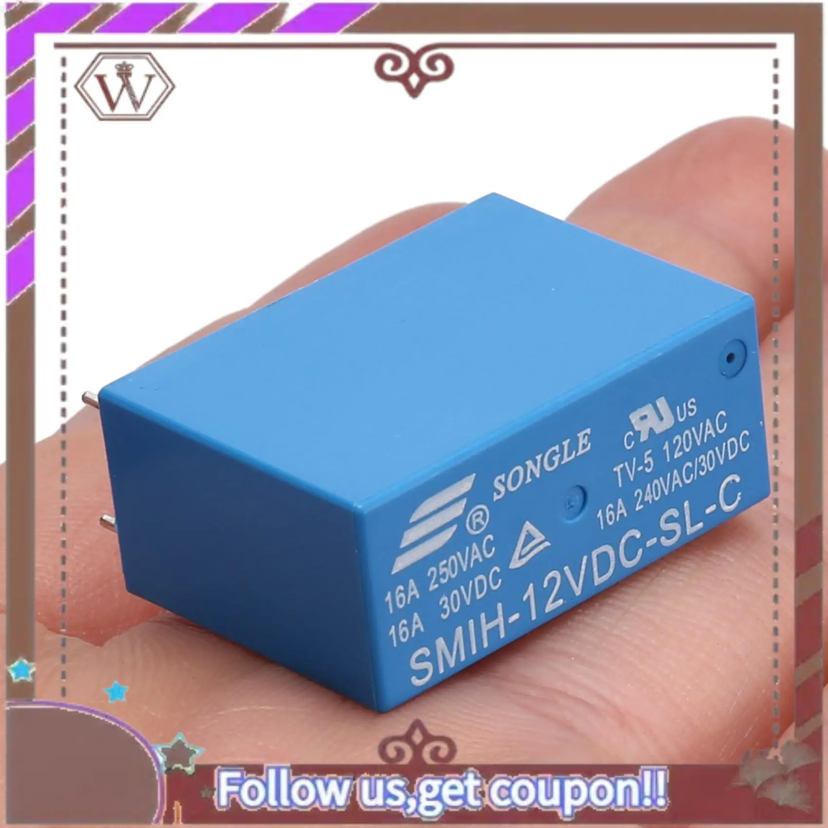 Latest 10PCS / Lot Power Relays SMIH-12VDC-SL-C 12V 16A 8PIN A Set Of Conversions