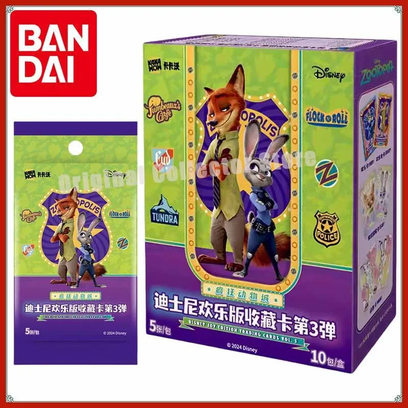 

Оригинальная коллекционная карта Bandai Kakavo K presentation Disney Happy Edition The 3rd Bullet- Crazy Animal City Card Pack Игровая карта