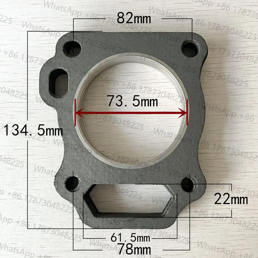 10pcs 73MM Cylinder Head Gasket Fit for Chinese 173F  Small Engine Generator Water Pump replacement