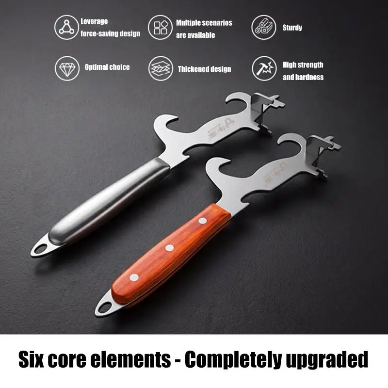 Trommel Bung Opener Bung Werkzeug Multifunktions Flasche Abdeckung Eimer Edelstahl Eimer Deckel Schlüssel Manuelle Dosen Eimer – Detail 9