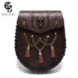 Cinturón Medieval de estilo vikingo, cartera Zero Knight, riñonera con relieve Retro europeo y americano