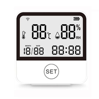 Tuya Smart WIFI Temperature And Humidity Sensor Indoor Hygrometer Thermometer With LCD Display Support Alexa Assistant Durable