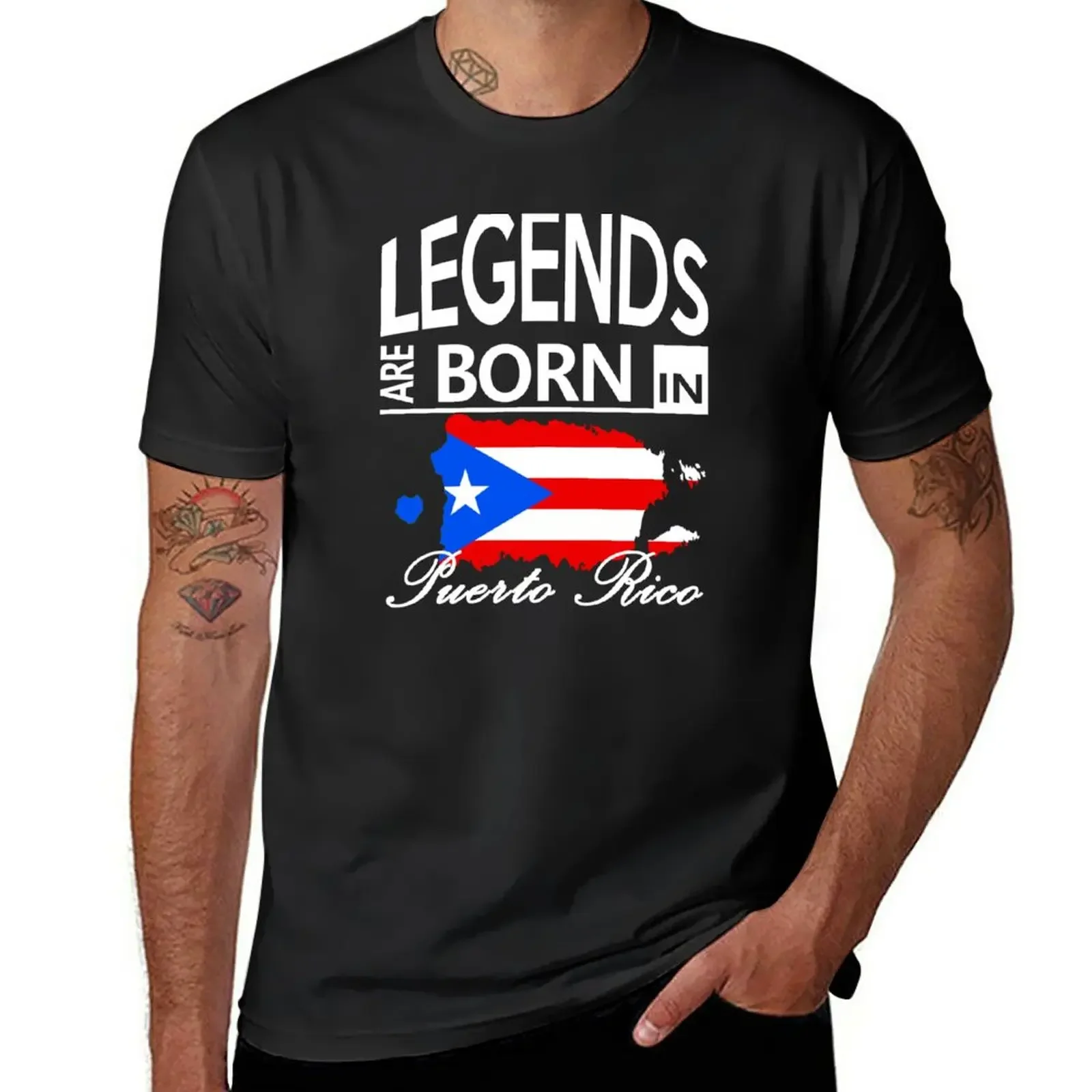 Puerto Rico Born Legends Birthday Christmas Gift T-Shirt animal prinfor boys shirts graphic tees cute clothes men clothing