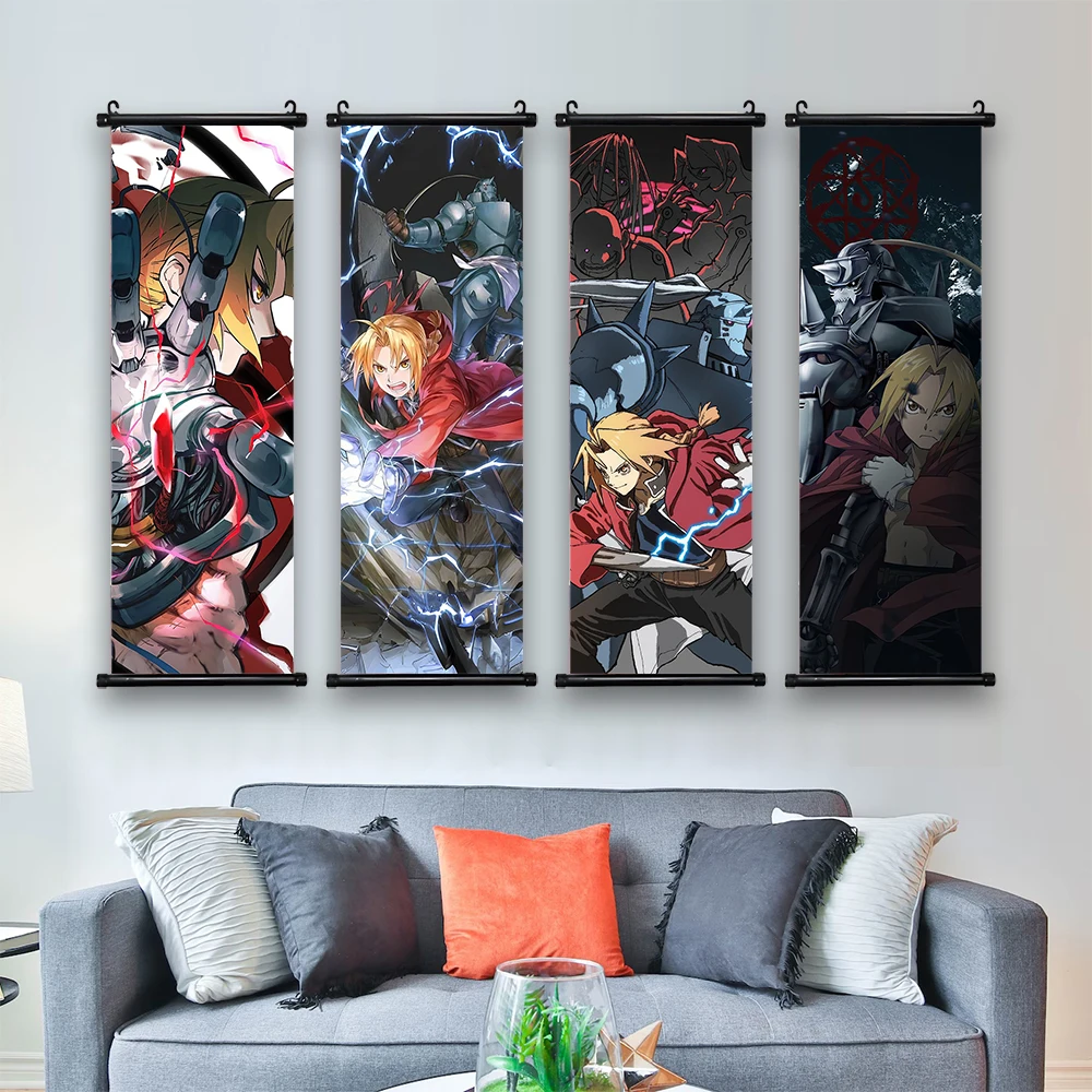 Anime Fullmetal Alchemist Edward Elric Cuadros Print Wall Art  Home Decoration For Living Kids Room Painting Picture Posters