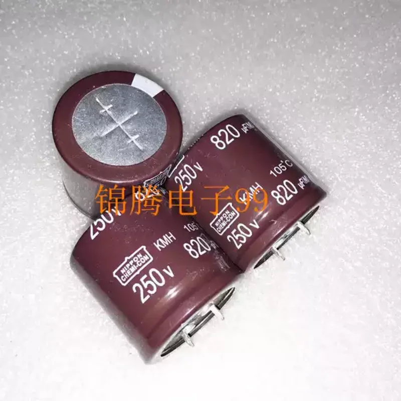 5-30pcs 820UF 250V Nippon Chemical Black Diamond Electrolytic Capacitor 250V820UF KMH 105 °