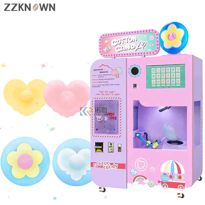 Marshmallow Machine Double Boiler Head Machine Cotton Candy  Commercial Cotton Candy Machine for Sale