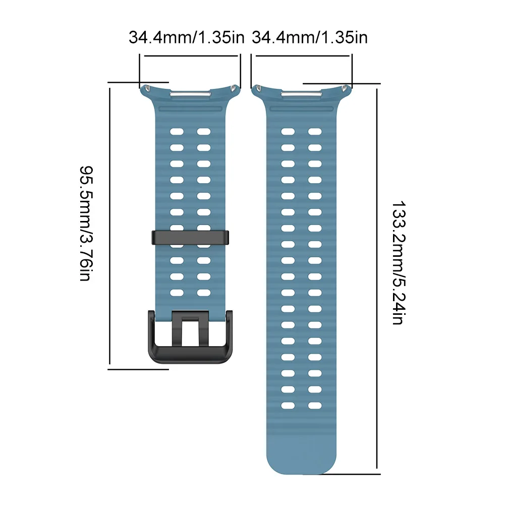 Correa deportiva de silicona Ocean Sport para hombre y mujer, pulsera suave de repuesto ajustable para Samsung Galaxy Watch 7 Ultra, correa de 47mm